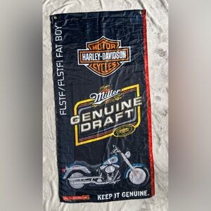 Harley Davidson / Miller Genuine Draft Banner Flag